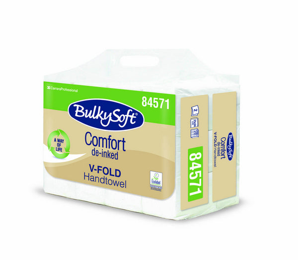 Bulkysoft Comfort Handtuch V-Falz, 2-lagig