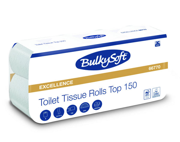 Bulkysoft Excellence Toilettenpapier Kleinrollen 3-lagig